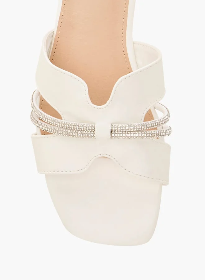 Flora Bella By Shoexpress Women Embellished Strap Slip-On Flat Sandals