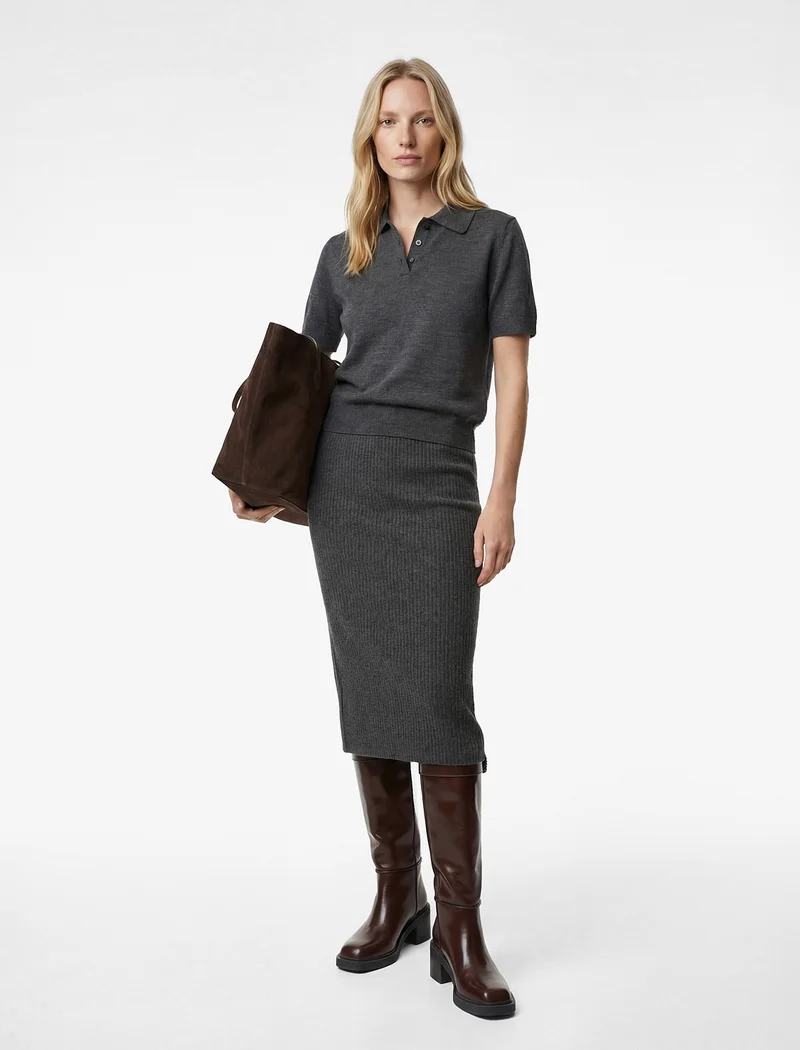 KOTON Midi Pencil Skirt