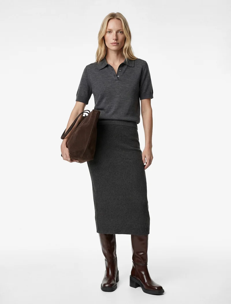 KOTON Midi Pencil Skirt