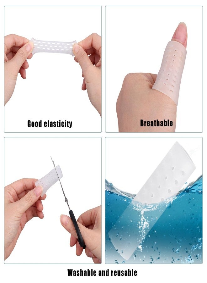 Fukaisu 10pcs Anti Skin Picking Finger Covers, Reusable Breathable Finger Cots Protectors Skin Picking Gloves for Cracked Hands & Hangnails (Style 1 - Image 4