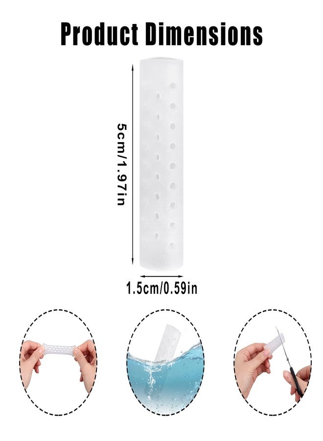 Fukaisu 10pcs Anti Skin Picking Finger Covers, Reusable Breathable Finger Cots Protectors Skin Picking Gloves for Cracked Hands & Hangnails (Style 1 - Image 2