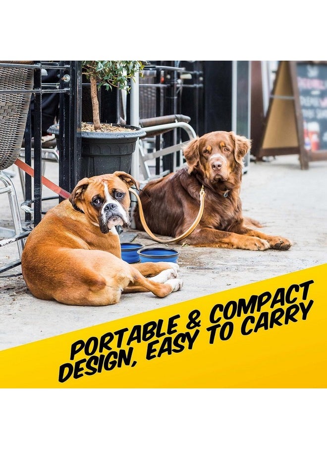 PET - -3 In 1 Portable Dog Water And Food Bottle With 1 Collapsible Pop-Up Bowls, Leakproof Bottle With 2 Compartments For Travel, Camping, Hiking - Image 1