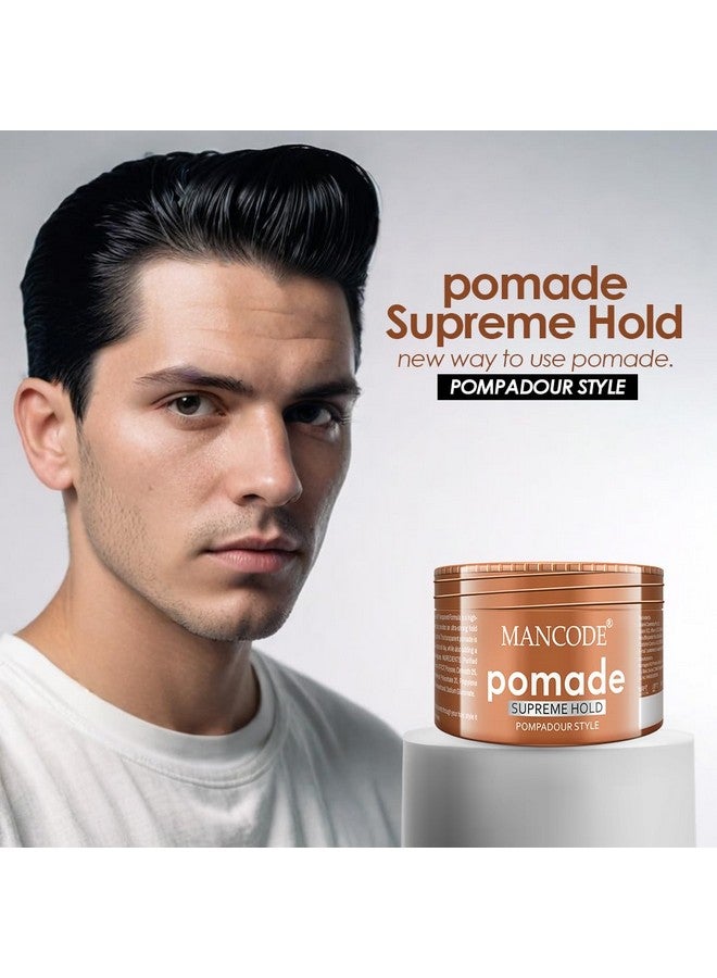 MAN CODE Mancode Hair Styling Pomade Wax for Men- 100ml | Supreme Hold, Glossy Finish, Non-Greasy, Water-Based Formula | 24-Hour Flexible Hold | Strong & Long-Lasting | All Hair Types - Image 5