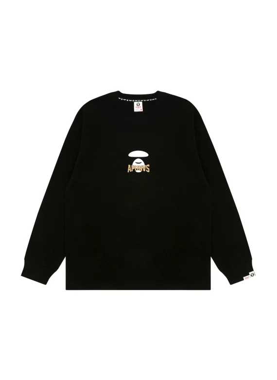 AAPE Moonface logo long sleeve tee