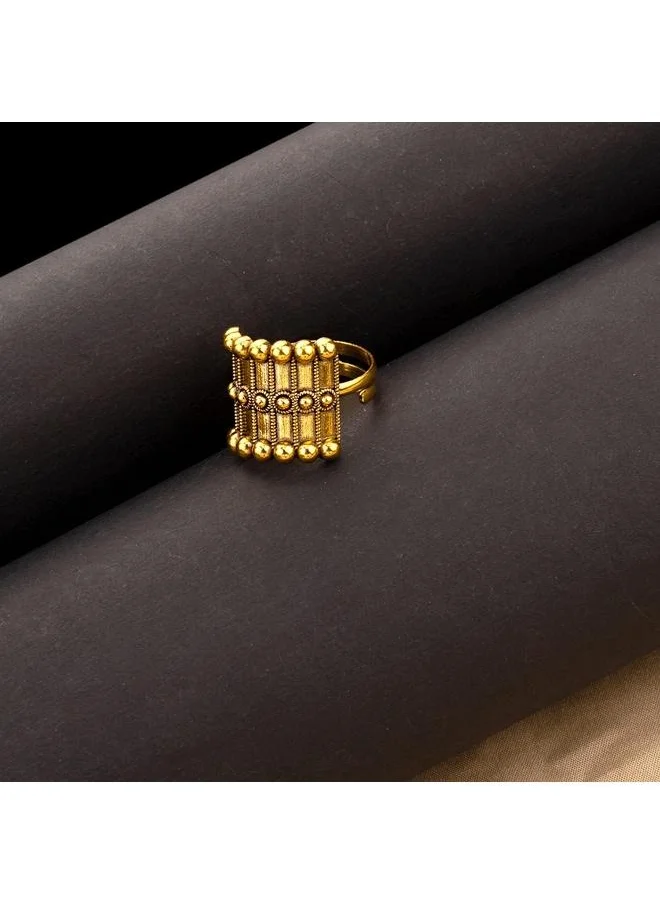 VOYLLA Rava Ball Adjustable Statement Ring