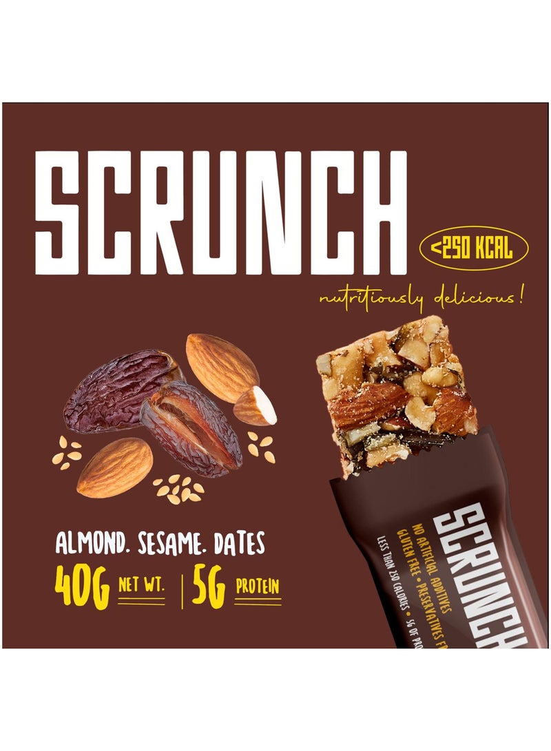 SCRUNCH لوح مكسرات باللوز والسمسم والتمر - Image 4