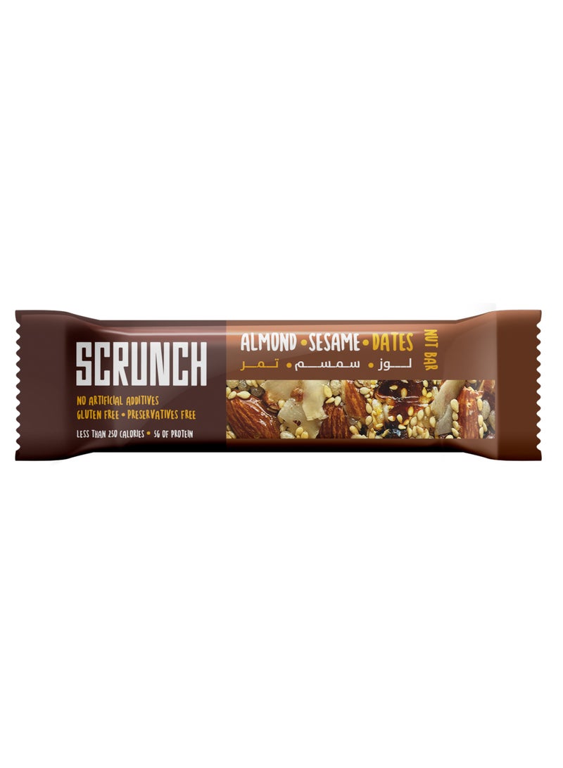 SCRUNCH لوح مكسرات باللوز والسمسم والتمر - Image 1