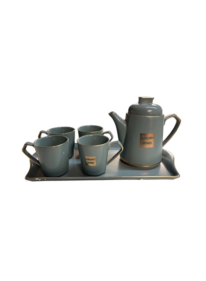 High Quality Household Light Luxury Ceramic Drinking Ware Cup Pot Living Room Tea Set - Image 2