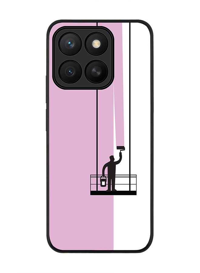 Stylizedd For Honor X8c Case,Slim fit Camera Protection, Shockproof Thin Phone cover  - Paint Hanger (Pink)