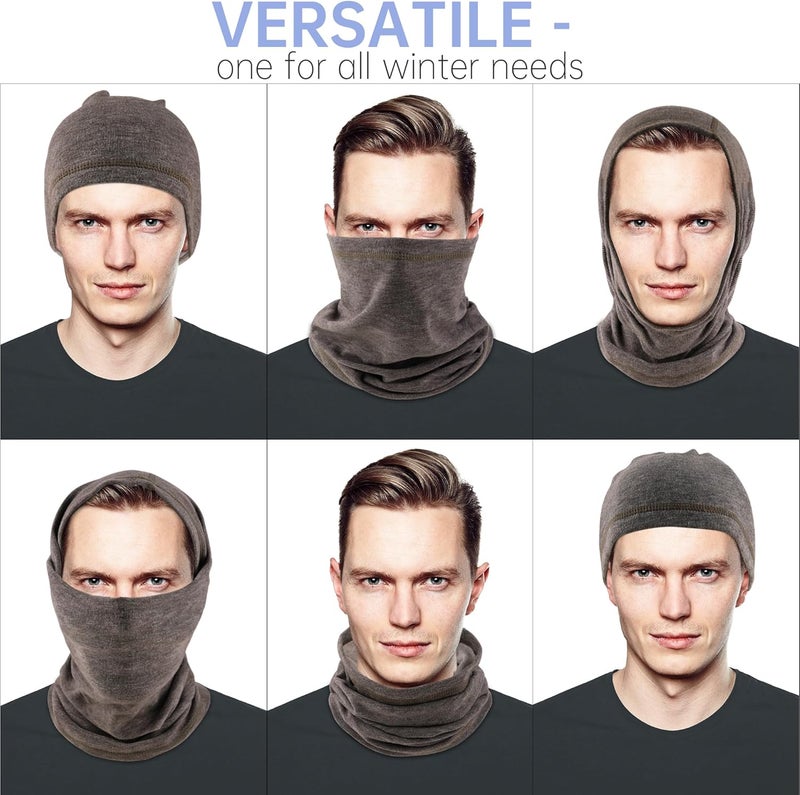 EXski Winter Neck Gaiter Warmer, Soft Fleece Face Mask Scarf for Cold Weather Skiing Cycling Outdoor Sports - Image 4