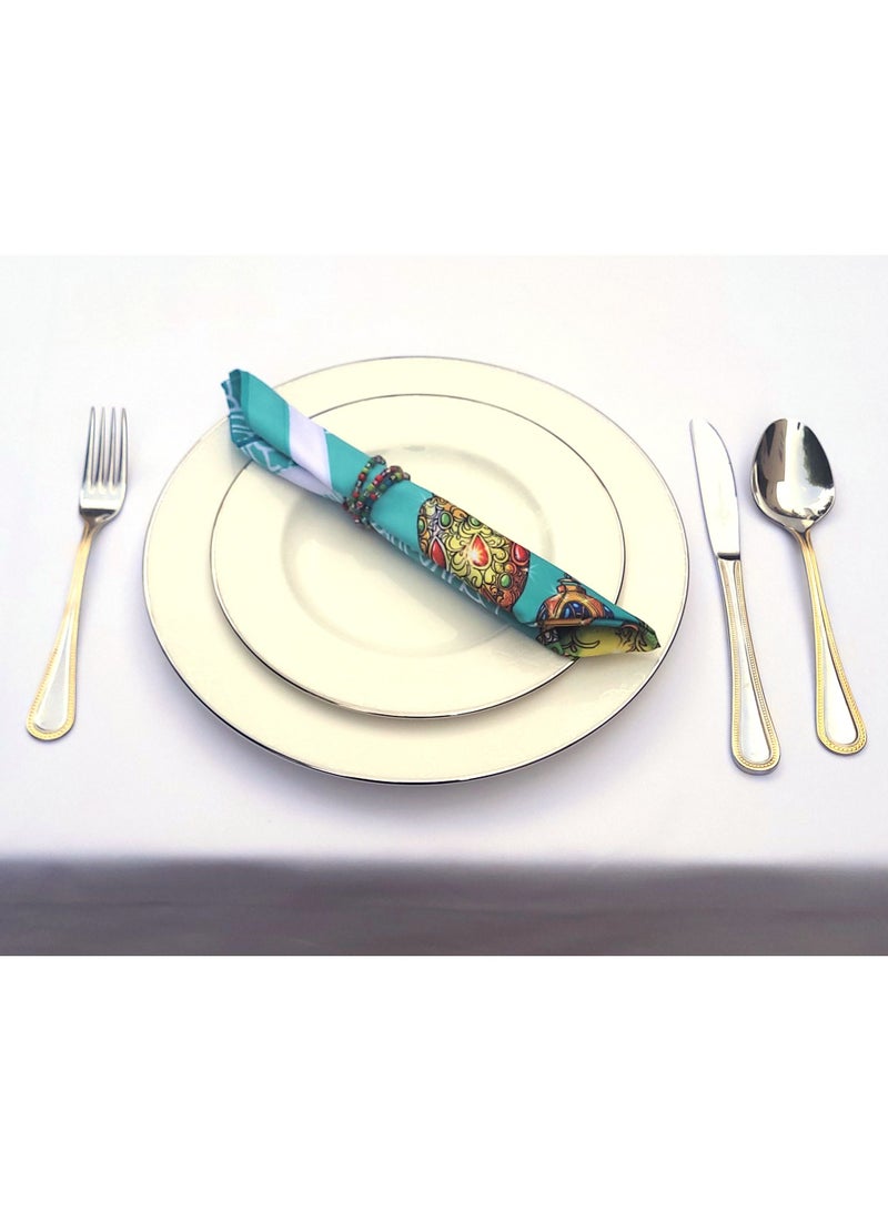 Alwan Set of 6 Ramadan Kareem Cloth Napkins - Image 4