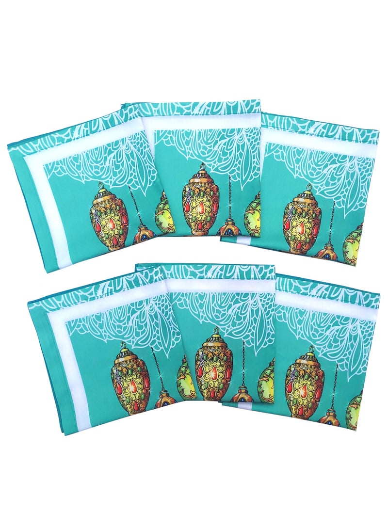 Alwan Set of 6 Ramadan Kareem Cloth Napkins - Image 1