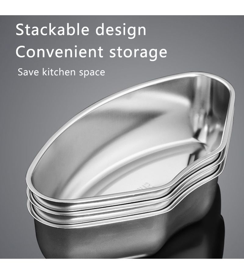 Stainless Steel Divided Steaming Pot Rice Cooker Set 3pcs - Image 5