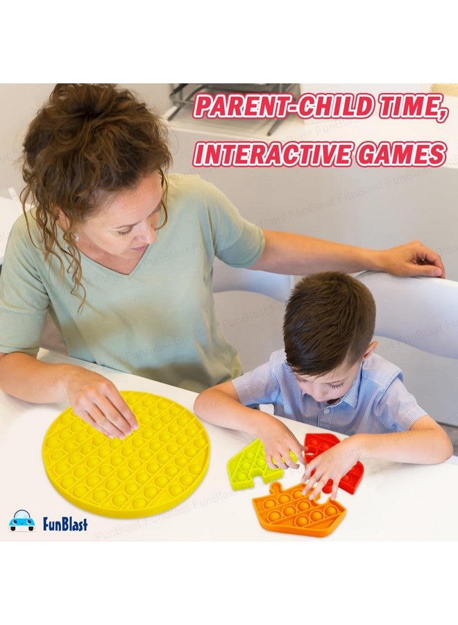 فنبلاست لعبة Pop It من FunBlast، لعبة Pop It للأطفال، لعبة Pop It، ألعاب Pop It للأطفال، لعبة Pop It Fidget، لعبة Pop It Big، لعبة Pop It للبنات، لعبة Pop It للأولاد، ألعاب تخفيف التوتر (عبوة من قطعتين) - Image 3