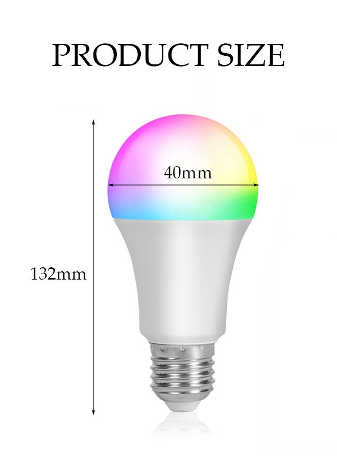 DUNISO - 5W Smart LED Bulb Works With Google Assistant，Remote Control Smart LED Bulb With 8 Different Modes,White - Image 1
