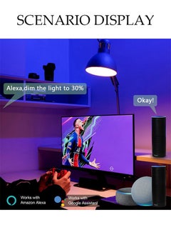DUNISO 5W Smart LED Bulb Works With Google Assistant，Remote Control Smart LED Bulb With 8 Different Modes,White  - Image 4