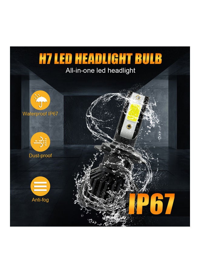 NIBEMINENT 2-Piece Car LED Headlight Bulbs Driving Lamp - Image 2