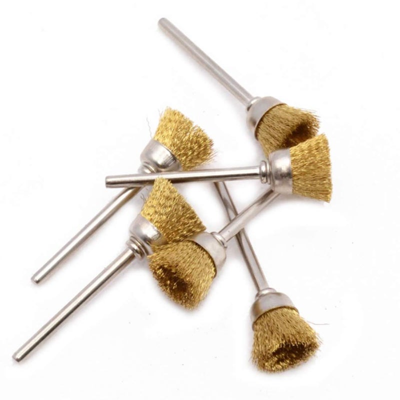 DIY Crafts DIY Crafts Pack Of 1 Pc, Rotary Wire Wheel, Abrasive Tools 5 Pieces Rotary Wire Wheel Brush with 3 Attachments Set for Drills Sandin (Pack Of 1 Pc, Rotary Wire Wheel)  - Image 3