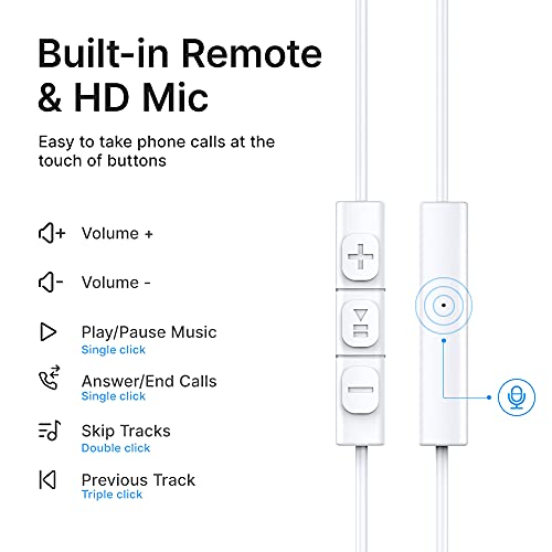 Twinice iPhone Headphones,Wired Lightning Headphones for iPhone 13 14 12 Pro Max MFi Certified Lightning Earbuds with Microphone & Volume Control for 11 XR SE - Image 2