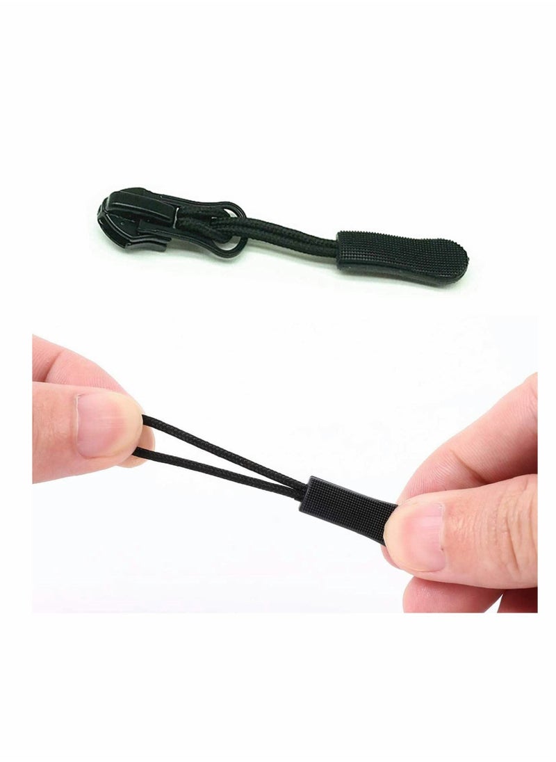 Generic - Zipper Pull Head, Durable Zipper Replacement Zipper Label Extension Holder Suitable For Luggage, Backpacks, Jackets, Wallets, Handbags (20 Pieces In Black) - Image 1