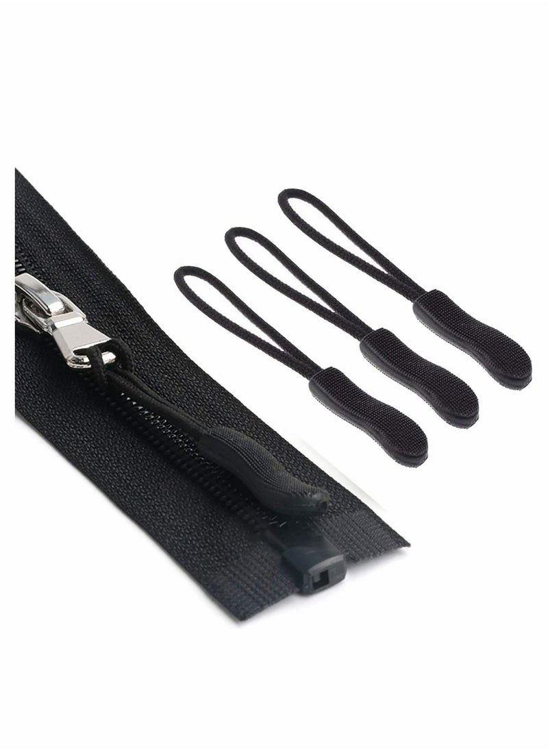Generic - Zipper Pull Head, Durable Zipper Replacement Zipper Label Extension Holder Suitable For Luggage, Backpacks, Jackets, Wallets, Handbags (20 Pieces In Black) - Image 1
