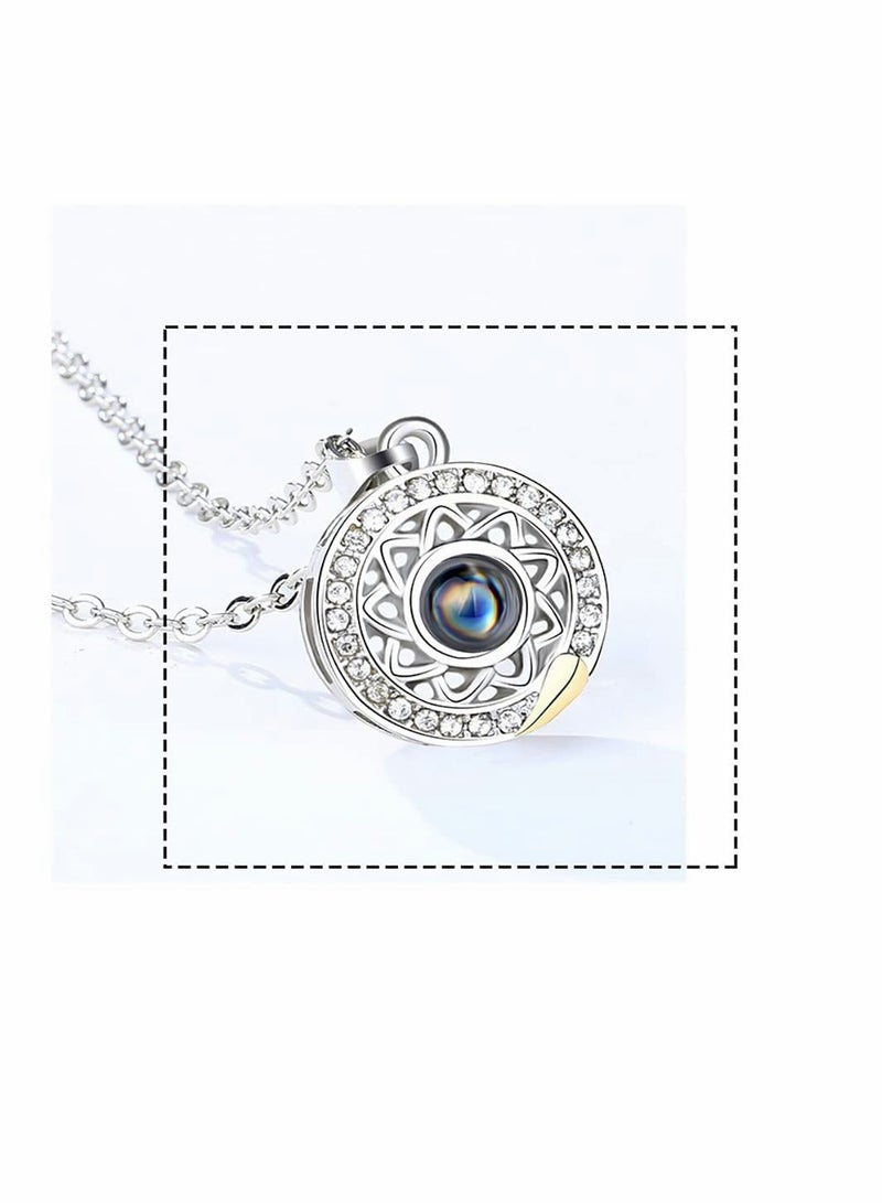 KASTWAVE Two Souls One Heart Pendant Necklaces for Couple, Wishing Stone Creative Magnet Couples Necklace - Image 3