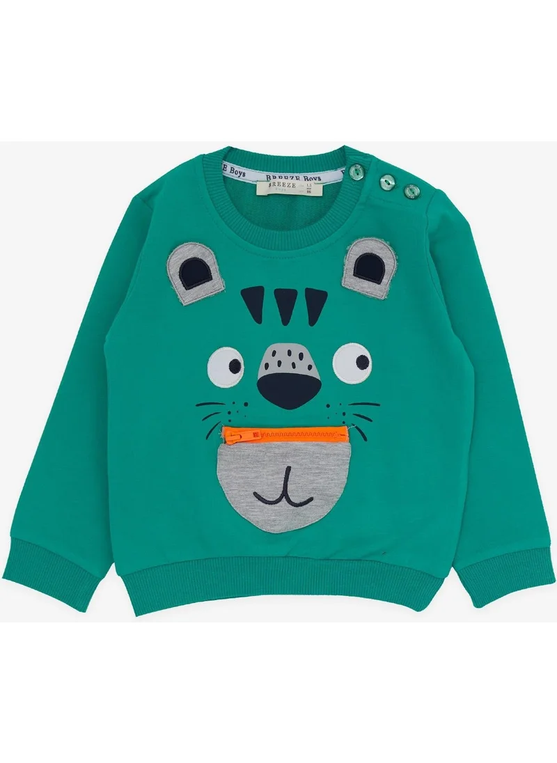 Breeze Boy's Tracksuit Set with Koala Embroidery, Age 1-4, Green