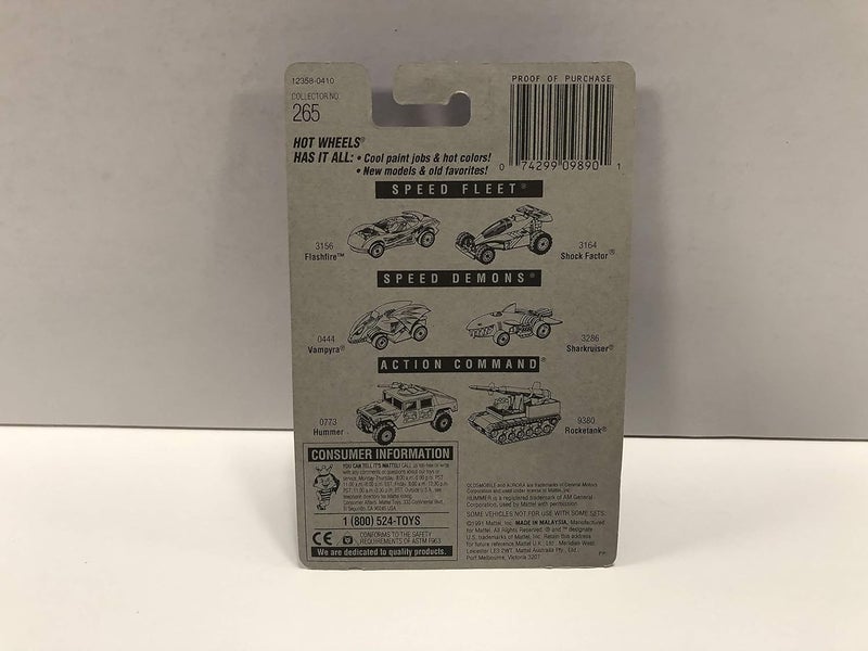 HW OLDSMOBILE AURORA Police K-9 Unit New Paint Style 1991 Mattel Hot Wheels Collector diecast 1/64 scale No. 265 - Image 4