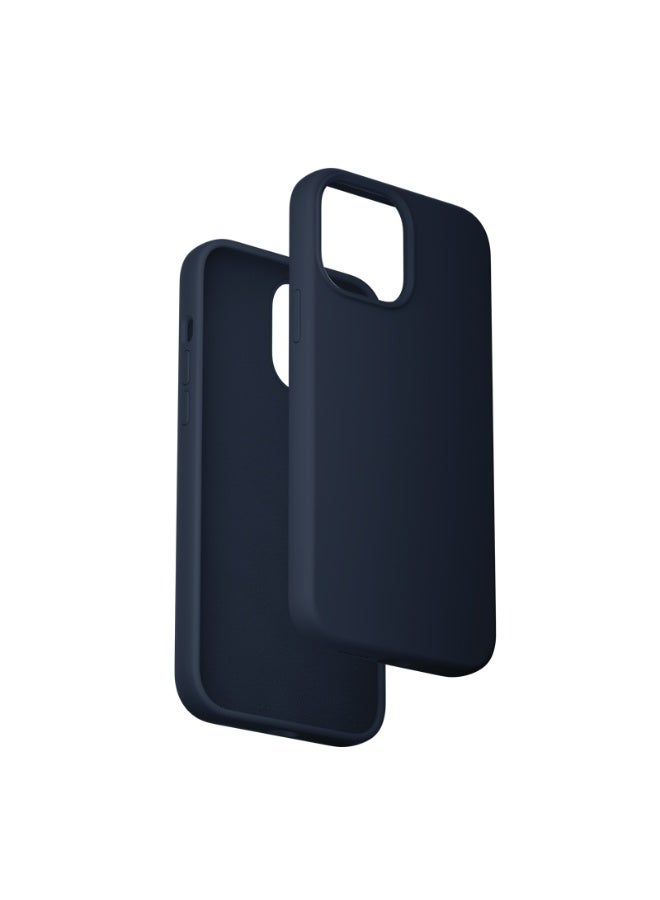 فينشن جراب فينشن سيليكون سائل لهاتف آيفون 14 برو ماكس مع ماج سيف أزرق داكن، موديل KUEL0-40 - Image 2