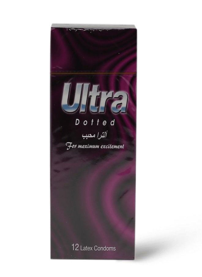 Ultra active - Ultra, Dotted Condoms - 12 Pcs (2 Boxes) - Image 1