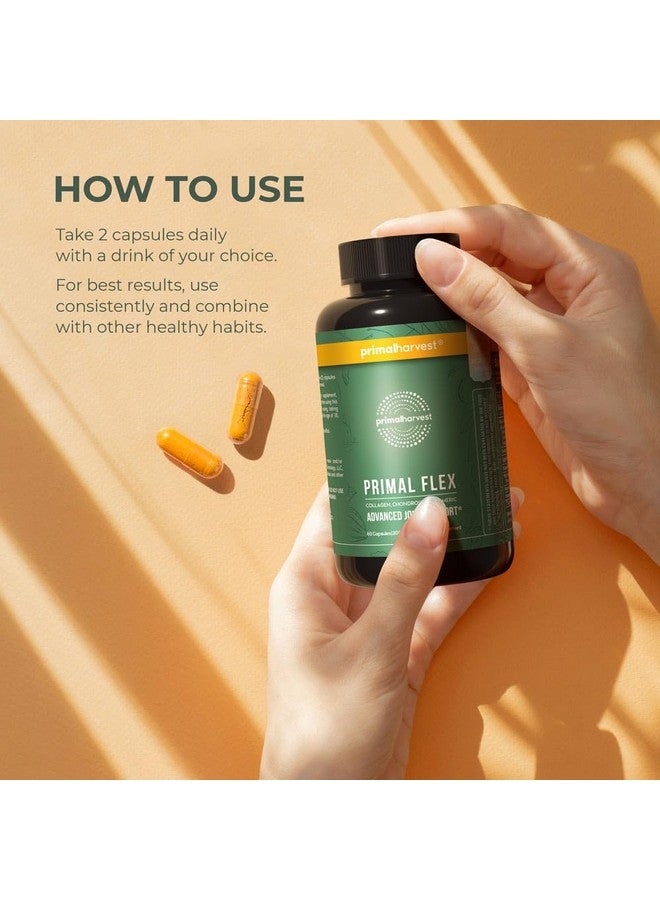Primal Harvest, Primal Flex Joint Supplement with Collagen, Turmeric, Boswellia and Ashwagandha (60 Count) 1 Pack - Image 3