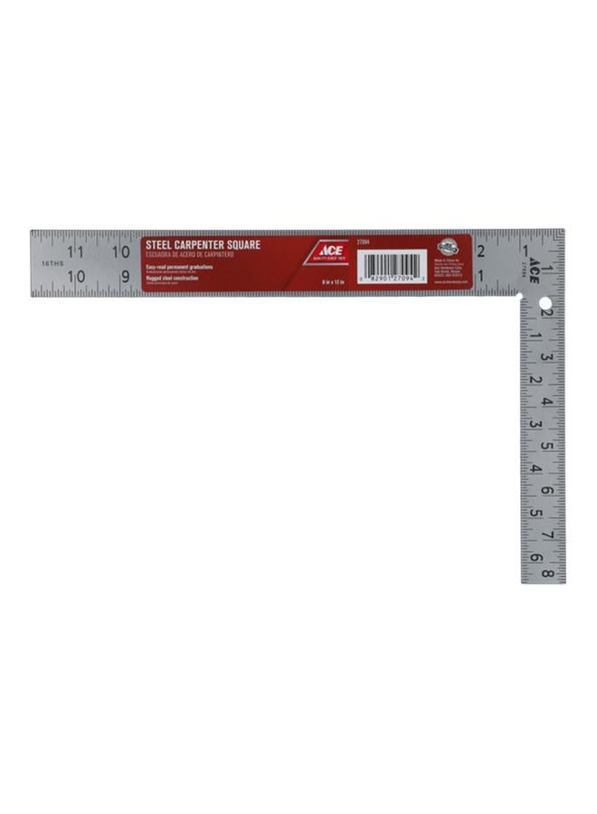 ACE Steel Carpenter Square Silver 12 x 8inch  - Image 1