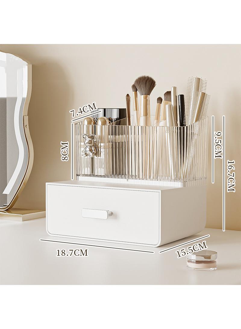 Student dormitory desktop storage rack skincare and cosmetics transparent storage rack - Image 1