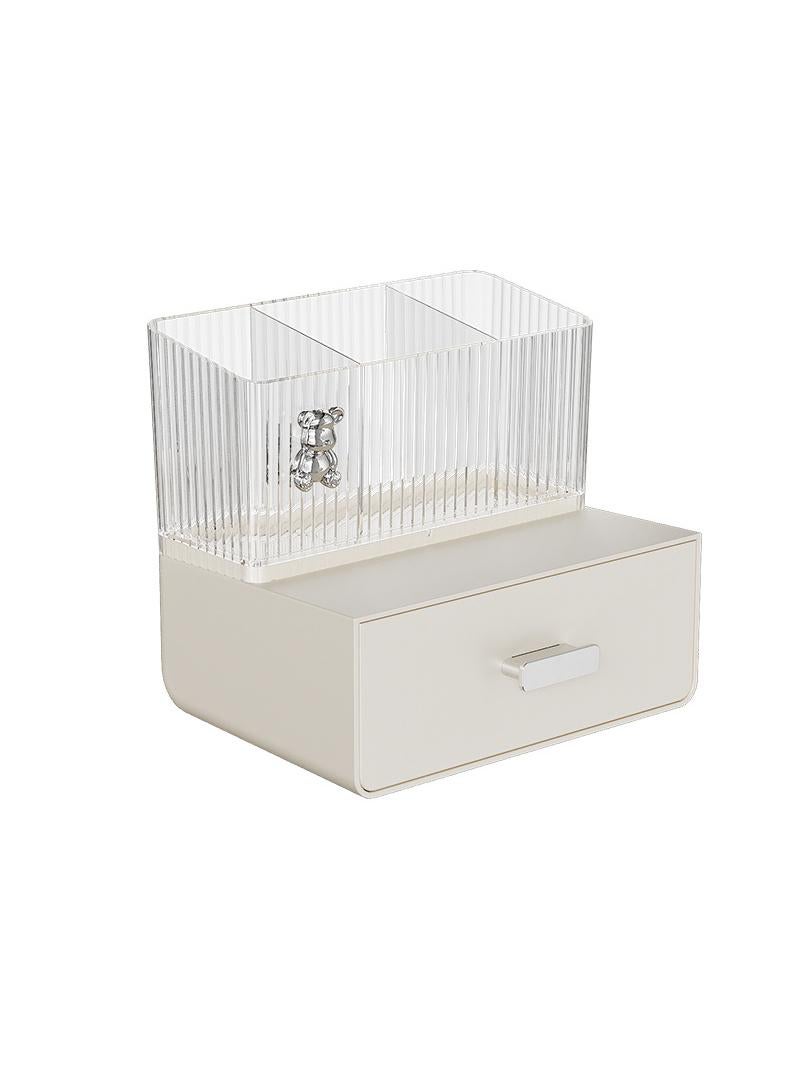 Student dormitory desktop storage rack skincare and cosmetics transparent storage rack - Image 2