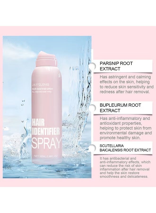 Jaysuing Hair Identifier Spray For Face Shaving, Hair Identifier Spray For Face Shaving Dermaplaning, White Dermaplaning Spray, Dermaplaning Face Spray Powder, Skin Hair Identifier Spray, 100ML - Image 5