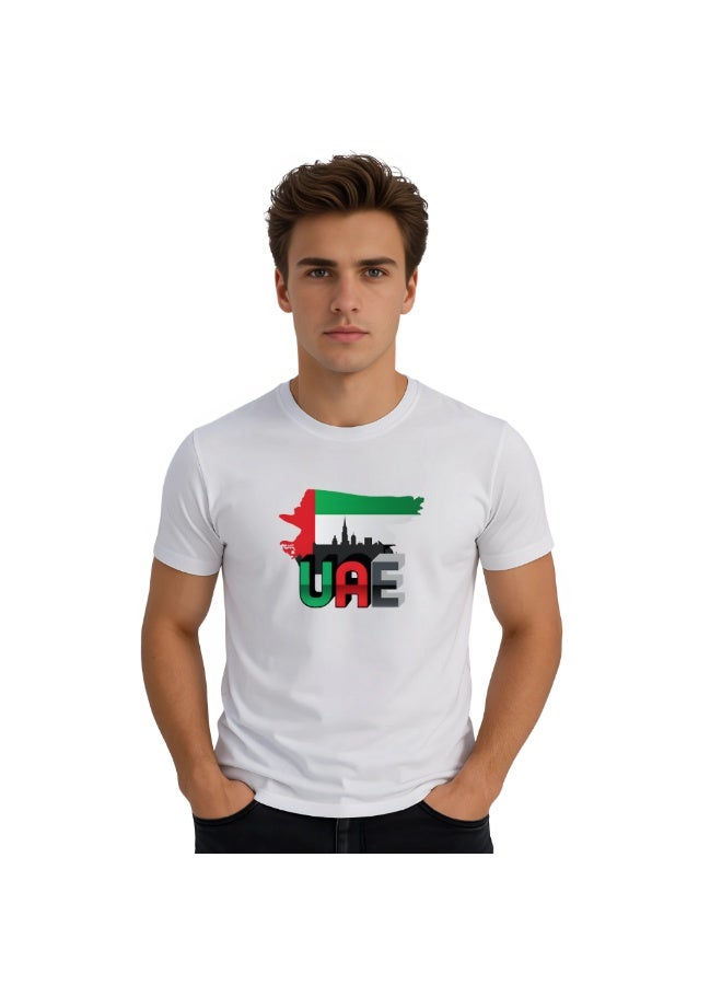 UAE Celebration T-Shirt For Men-UAE Design Short Sleeve Top Tee For Celebrations Day,School Events & Holidays-Comfortable And Stylish T-Shirt - Image 1