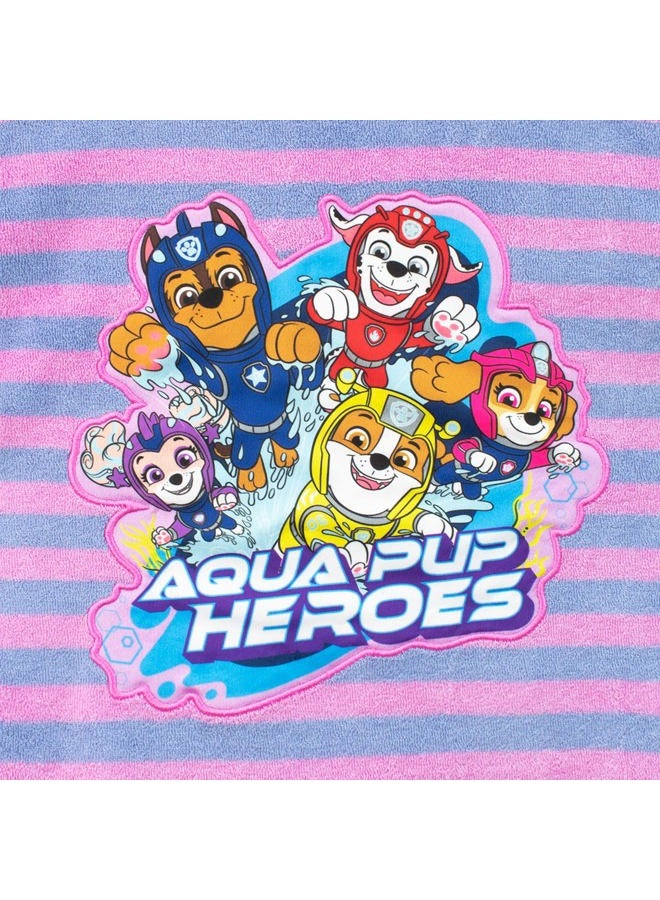 PAW PATROL T-Shirt and Shorts Set | Girls Summer Clothes | Marshall Chase Ryder Skye Beach Towel Shirt and Short Multicolor 7 - Image 3