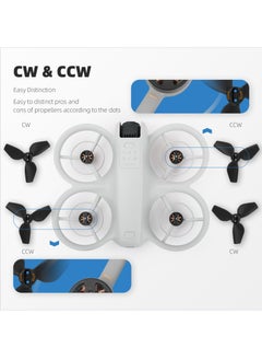 Generic Propellers For DJI NEO Propellers Lightweight Drone Wing Quick Release Foldable Wings Drone Propellers (Blue 2 Pair)  - Image 5