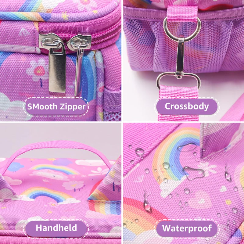 Taladad for Tonies Carrying Case  Toniebox 1 2 Case for Tonies Figures Tonie Characters  Tonies Storage and Organizer with Shoulder Strap Tonies Box Starter Set Toniebox 2 Audio Player Bundle (Pink) - Image 4