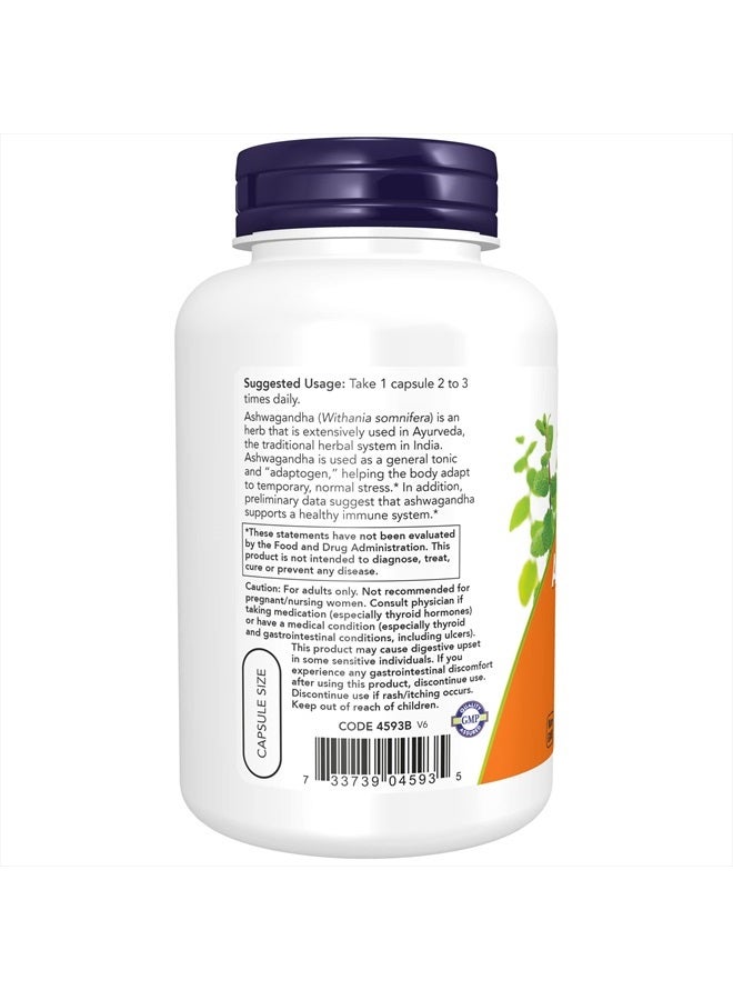 now Supplements, Ashwagandha (Withania somnifera) 450 mg (Standardized Extract), 180 Veg Capsules - Image 3