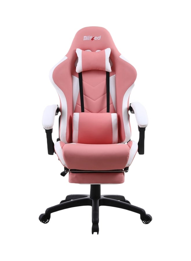 Blitzed Ergonomically Designed Super Comfort Gaming Chair With Headrest Pillow, Lumbar Cushion And Retractable Footrest Pink - Image 1