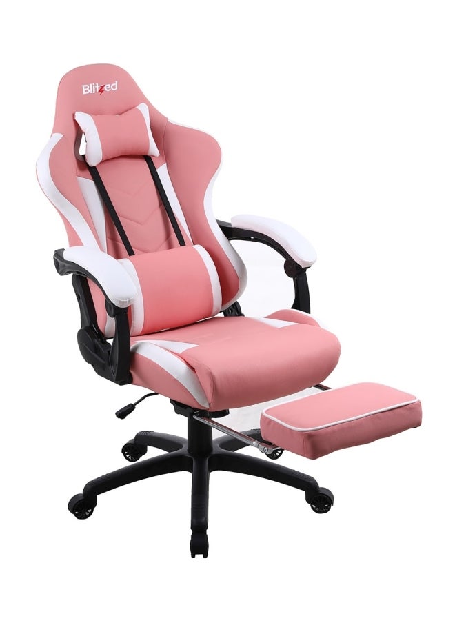 Blitzed Ergonomically Designed Super Comfort Gaming Chair With Headrest Pillow, Lumbar Cushion And Retractable Footrest Pink - Image 3