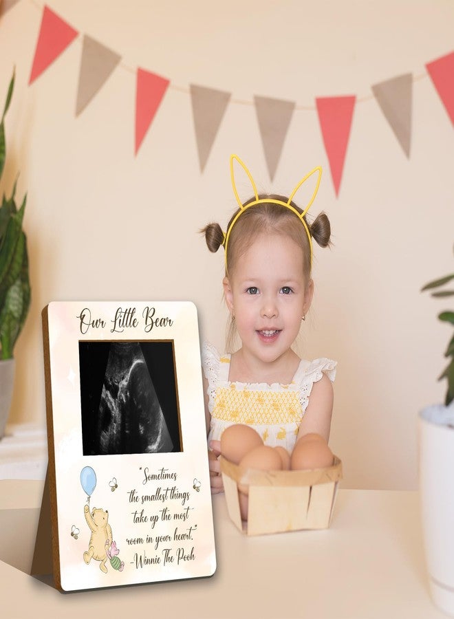 ALodr Winnie Baby Shower Picture Frame, Winnie Ultrasound Picture Frame, Winnie Baby Shower Sign, Winnie Gender Reveal Decor, Winnie Pregnancy Milestone Keepsake, Winnie Baby Shower Decor, Winnie Gifts - Image 5