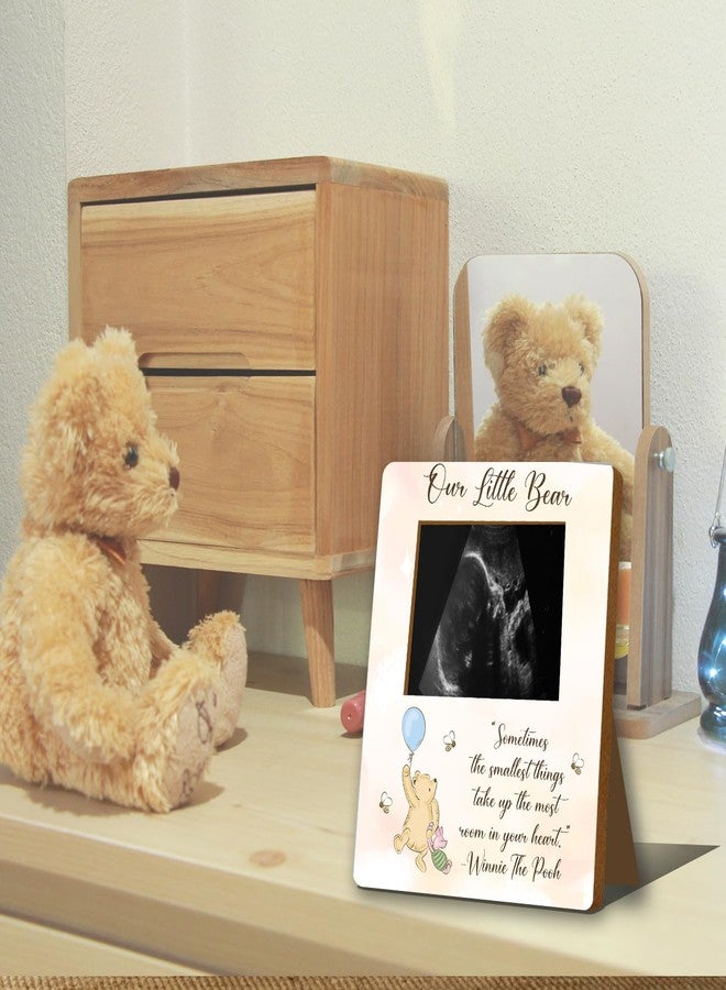 ALodr Winnie Baby Shower Picture Frame, Winnie Ultrasound Picture Frame, Winnie Baby Shower Sign, Winnie Gender Reveal Decor, Winnie Pregnancy Milestone Keepsake, Winnie Baby Shower Decor, Winnie Gifts - Image 3
