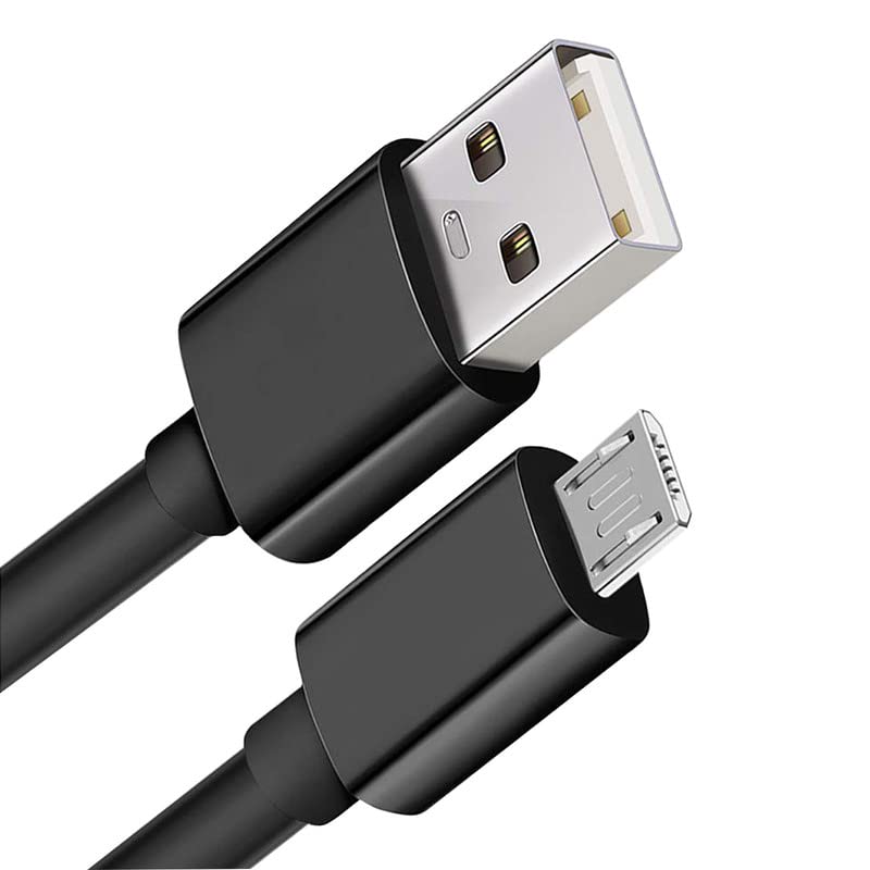 MOVOYEE كابل USB طويل 10 قدم إلى Micro USB لشاحن أندرويد، شحن سريع ونقل بيانات سريع، كابل شحن Micro USB متين TPE لكيندل فاير، سامسونج جالاكسي S7 إيدج/S6/تابلت، LG، PS4 - أسود - Image 1