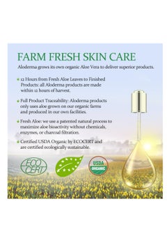 Aloderma Aloderma Age-Defying 24K Gold Leaf Aloe Flower Essence Gel, Made within 12 Hours of Harvest - Luxurious Aloe Gel with Allantoin & Hyaluronic Acid for a Glowing, Shimmering, Youthful Complexion, 7oz  - Image 4