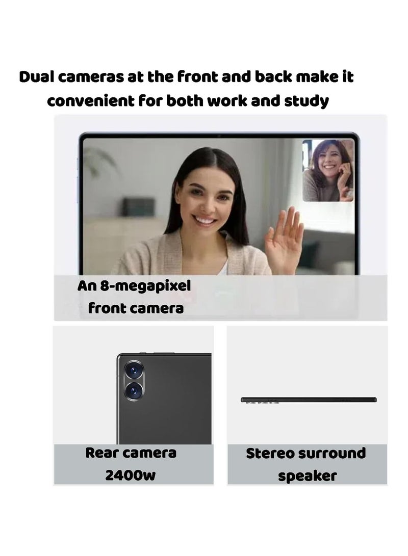 CCIT Tab 12 Max 10.1-Inch Android Tablet | 16GB RAM + 1TB ROM | Full HD Touchscreen | 10000mAh Battery | With Keyboard, Mouse & Stylus | Dual SIM 4G-Grey - Image 3