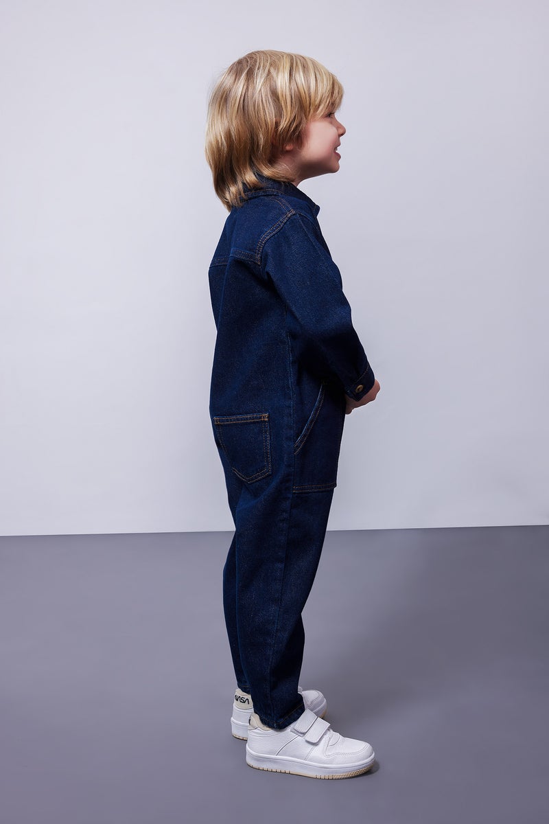 DeFacto Baby Boy Jean Jumpsuit  - Image 3