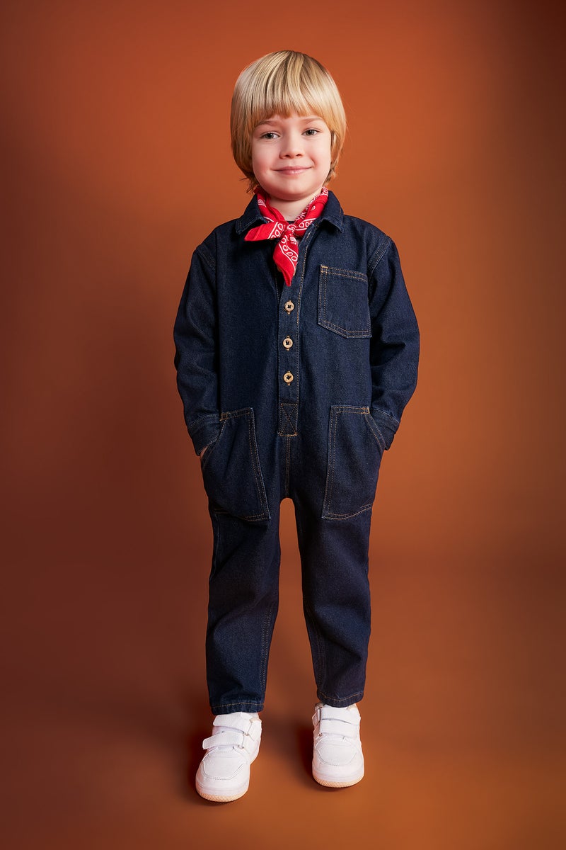 DeFacto Baby Boy Jean Jumpsuit  - Image 5