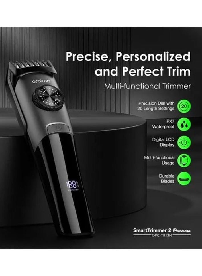 Oraimo Electric Razor Smart Trimmer 2 Precision Durable Precision Dial Trimmer - Black - Image 5
